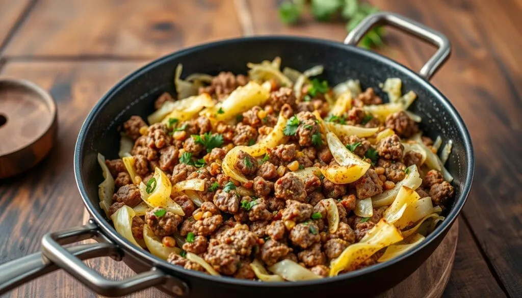 Cabbage and Hamburger Meat