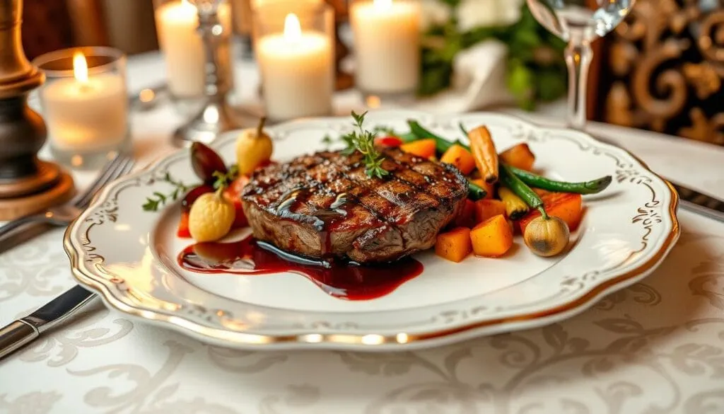 Elegant Venison Steak Presentation Elegant Venison Steak Presentation