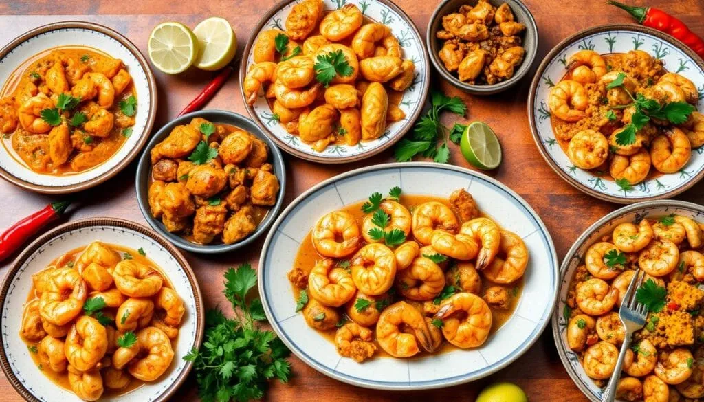 International Chicken and Shrimp Recipes