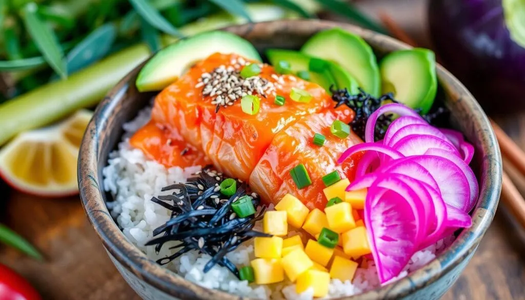 Salmon Poke Bowl Toppings
