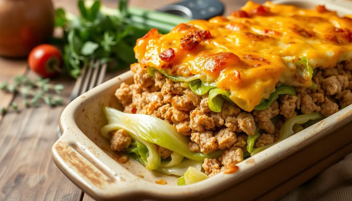 Delicious Cabbage Casserole with Ground Turkey Recipe 1 cabbage casserole with ground turkey