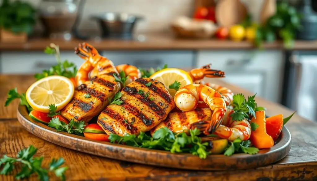 chicken and shrimp