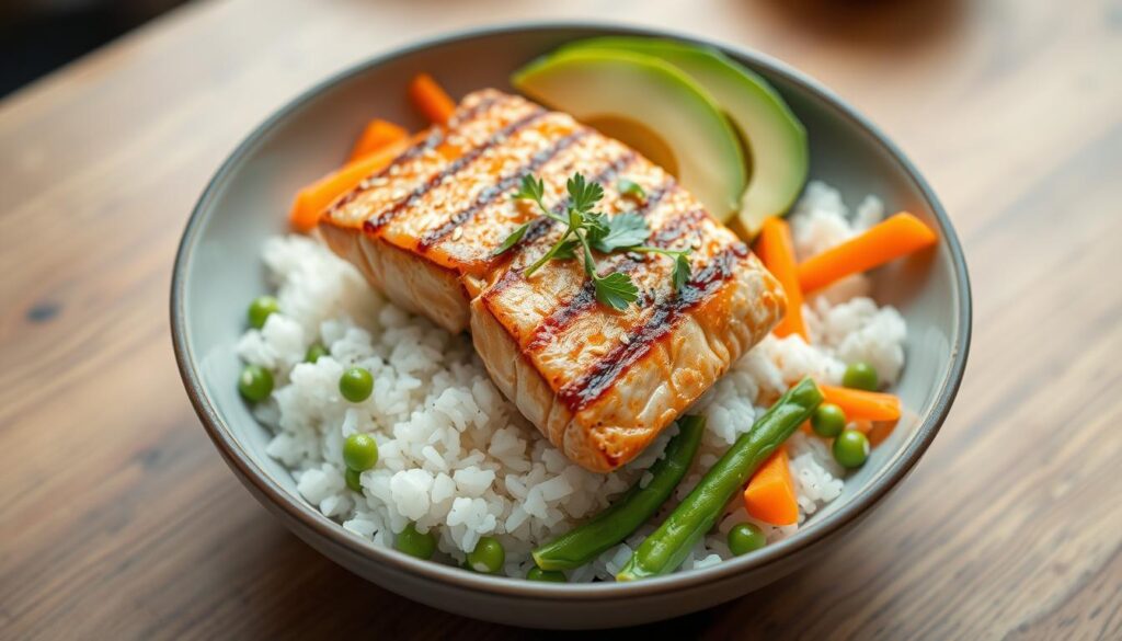 salmon rice bowl recipe