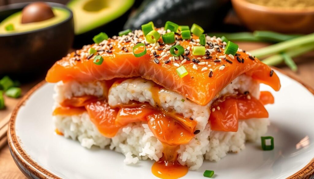 sushi bake recipe salmon