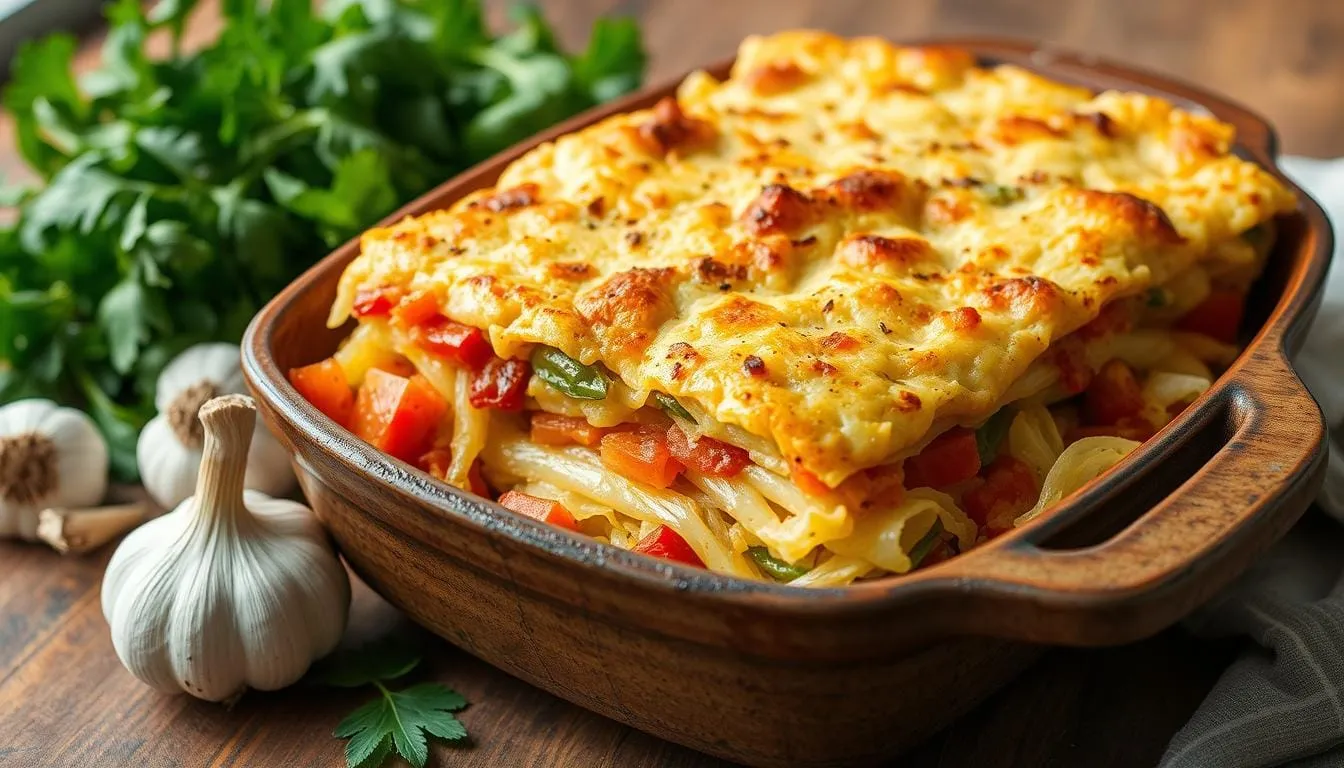 Delicious Vegetarian Cabbage Casserole Recipe at Home 1 vegetarian cabbage casserole