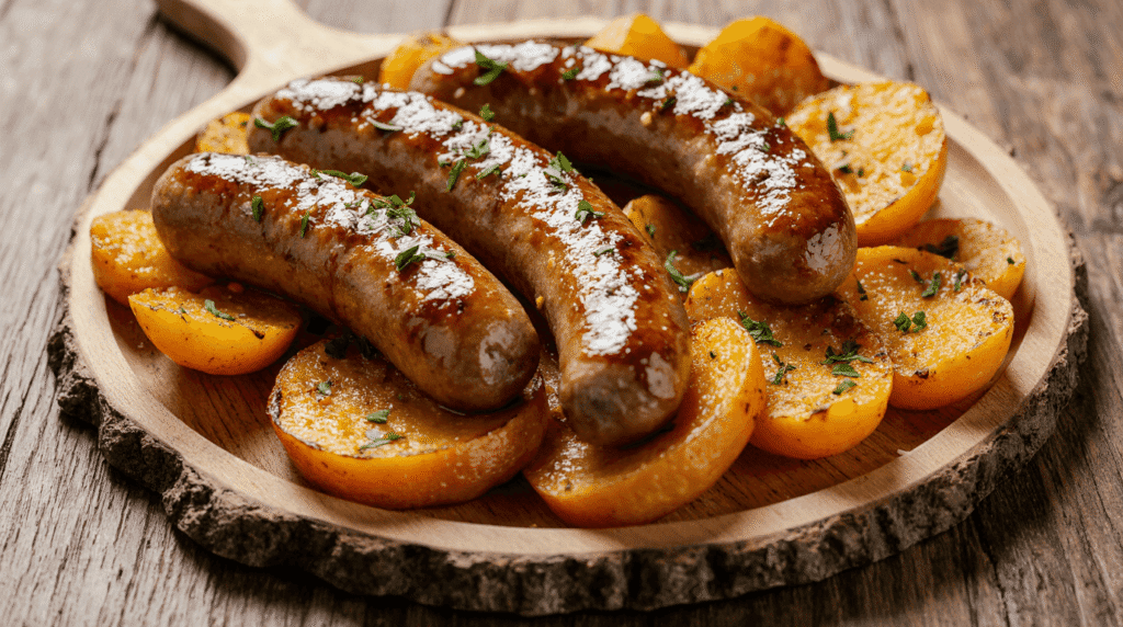 Honey Garlic Sausage Sweet Potatoes