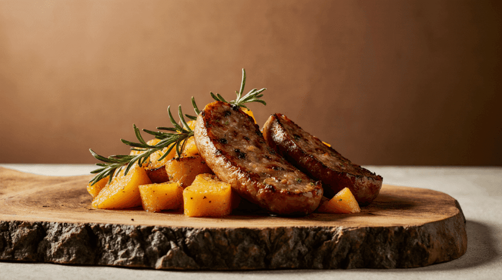 Honey Garlic Sausage Sweet Potatoes