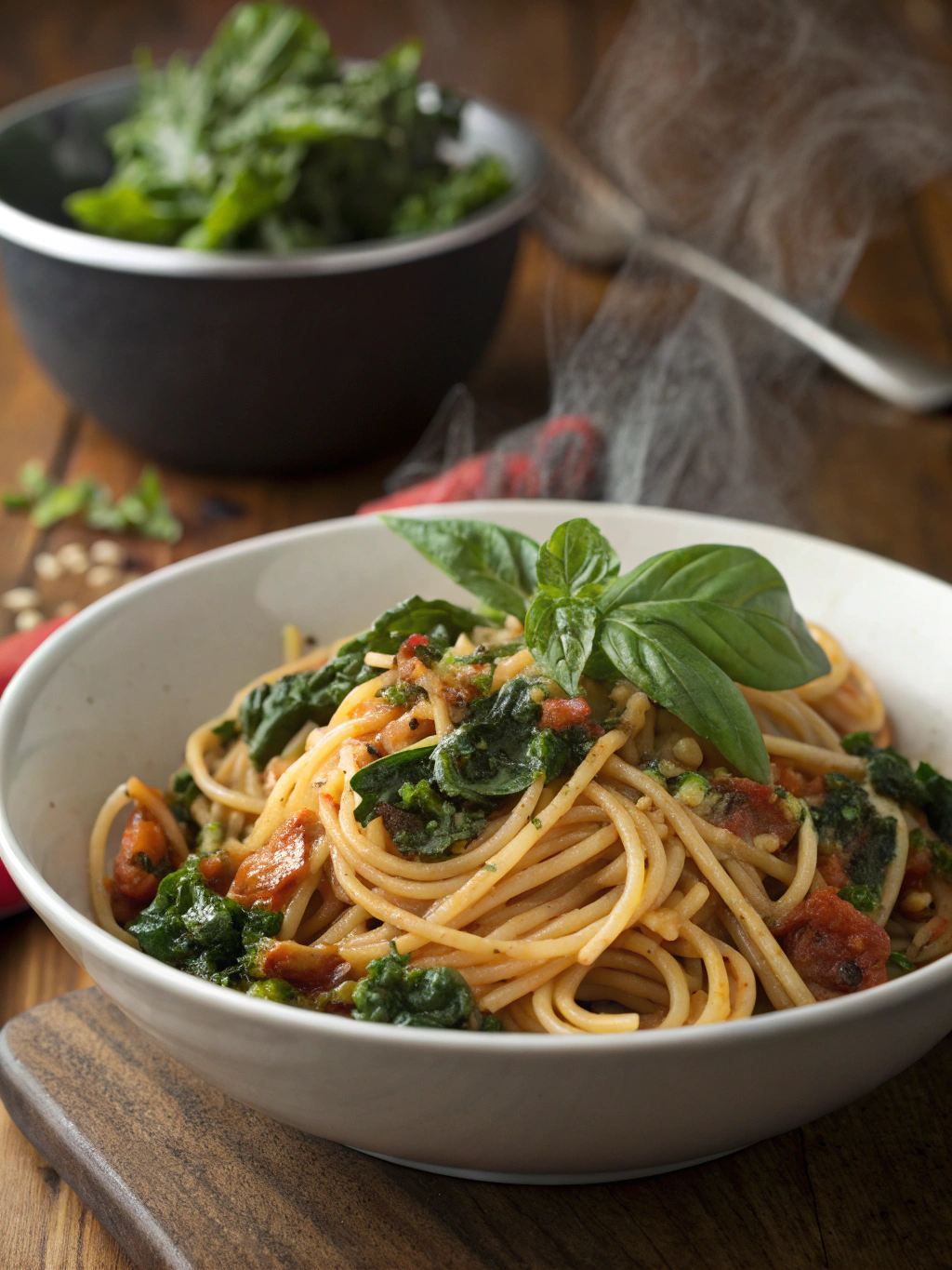 One Pot Spaghetti with Kale recipe