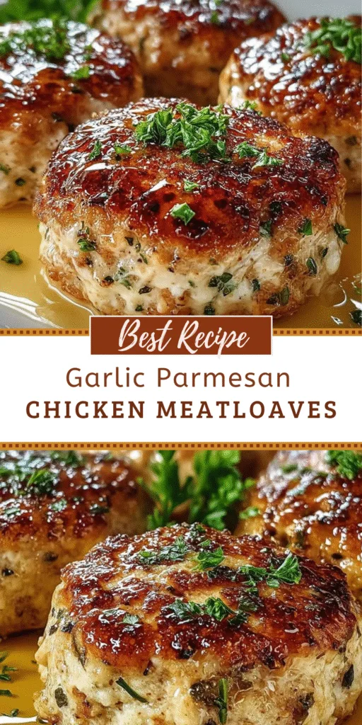 Chicken Meatloaf: Garlic Parmesan Flavor