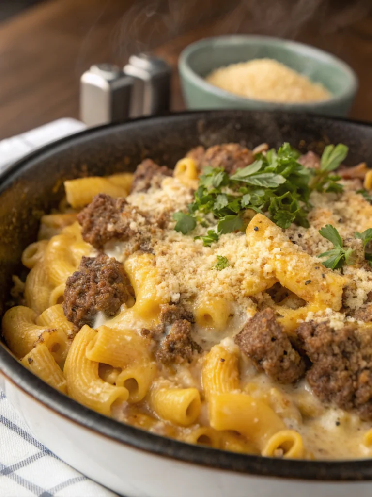 Cheese and Hamburger Macaroni Recipe
