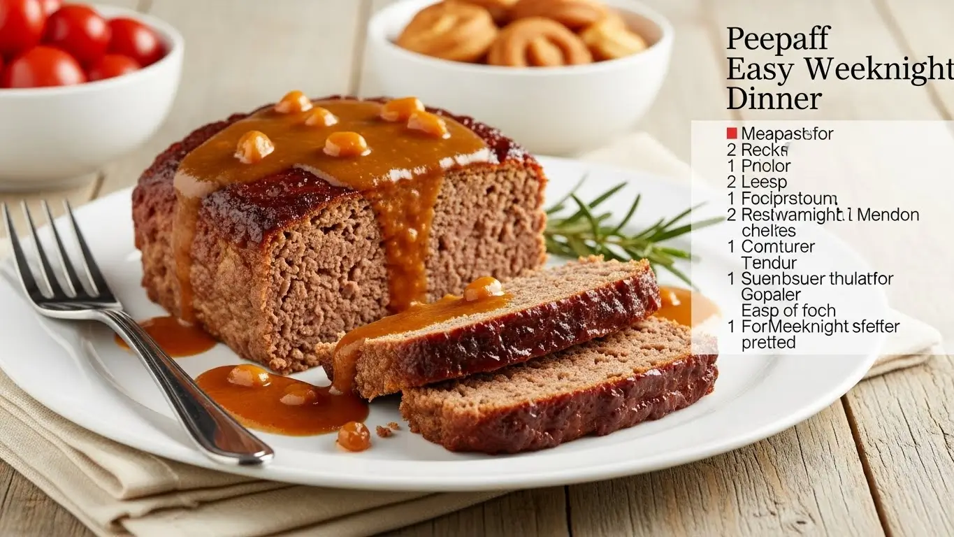 Meatloaf Recipe for Easy Weeknight Dinner with Rich Sauce