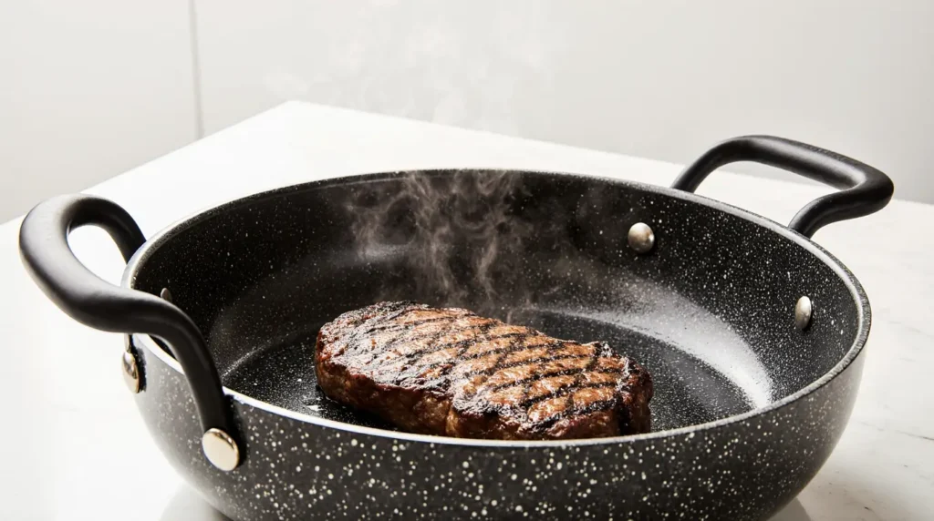 non-toxic granite cookware set steak