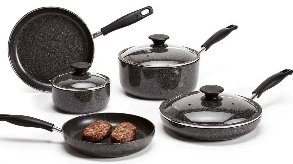 non-toxic granite cookware set steak
