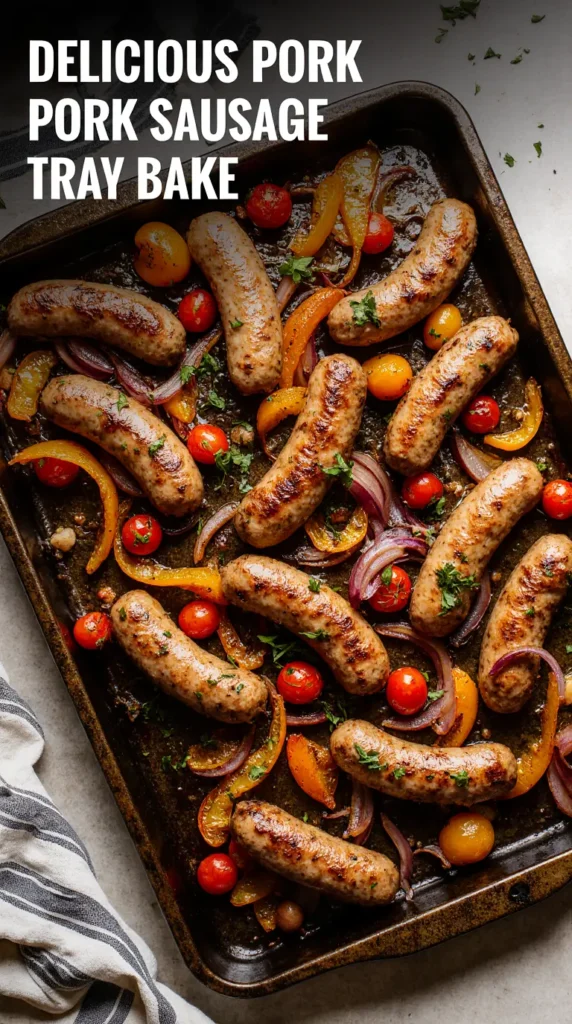 Delicious Pork Sausage Tray Bake