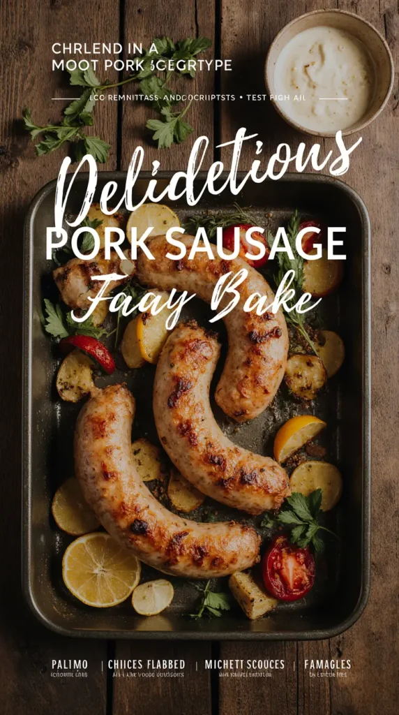 Delicious Pork Sausage Tray Bake