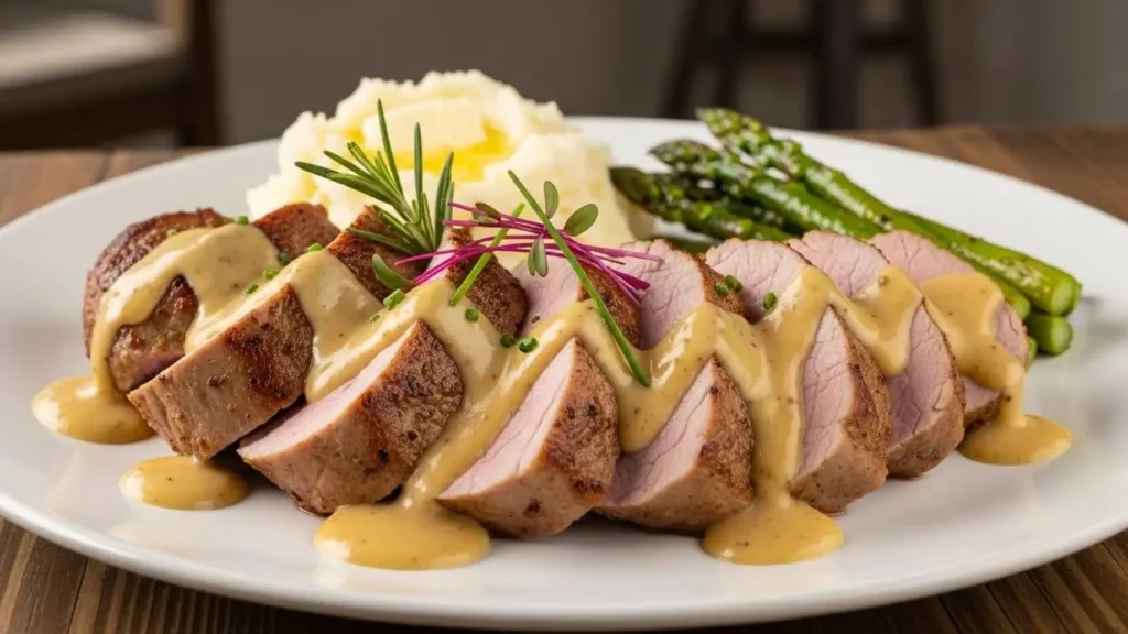 Best Pork Tenderloin with Dijon Mustard Cream Sauce