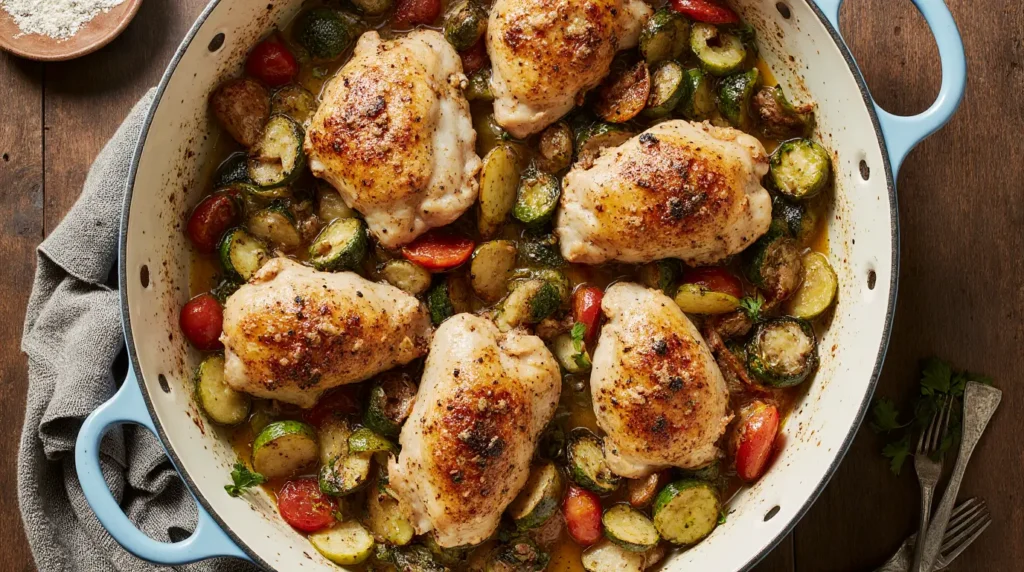 Easy One-pan Roast Chicken and Vegetables