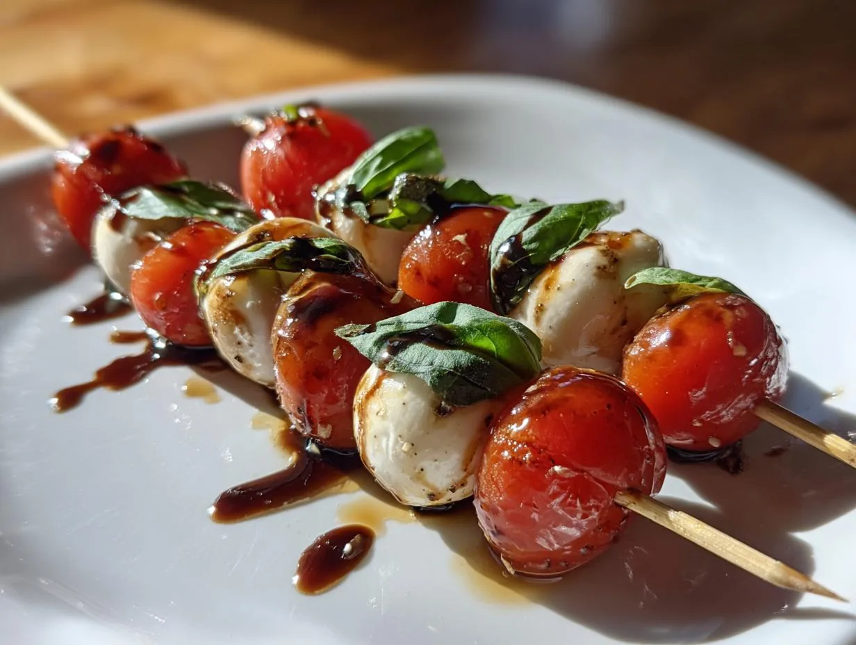 caprese skewers easy appetizer snack recipes