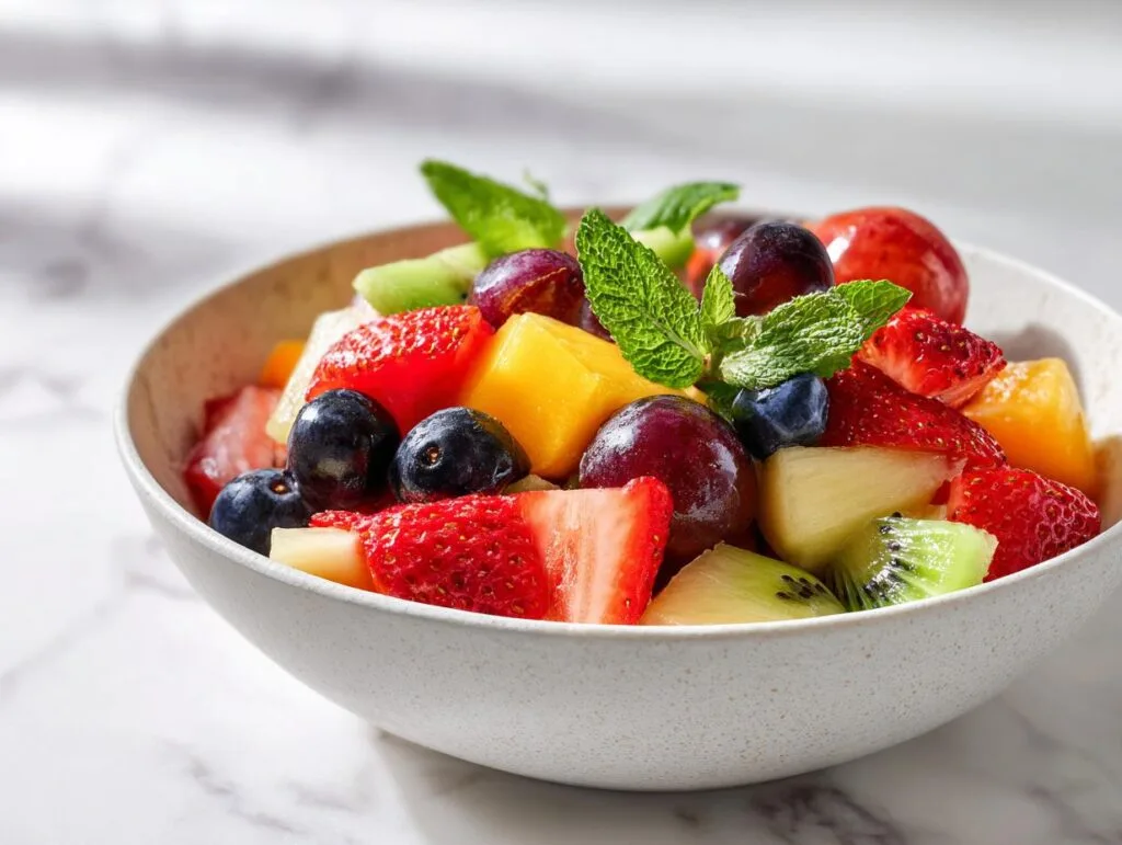 fresh fruit salad bowl