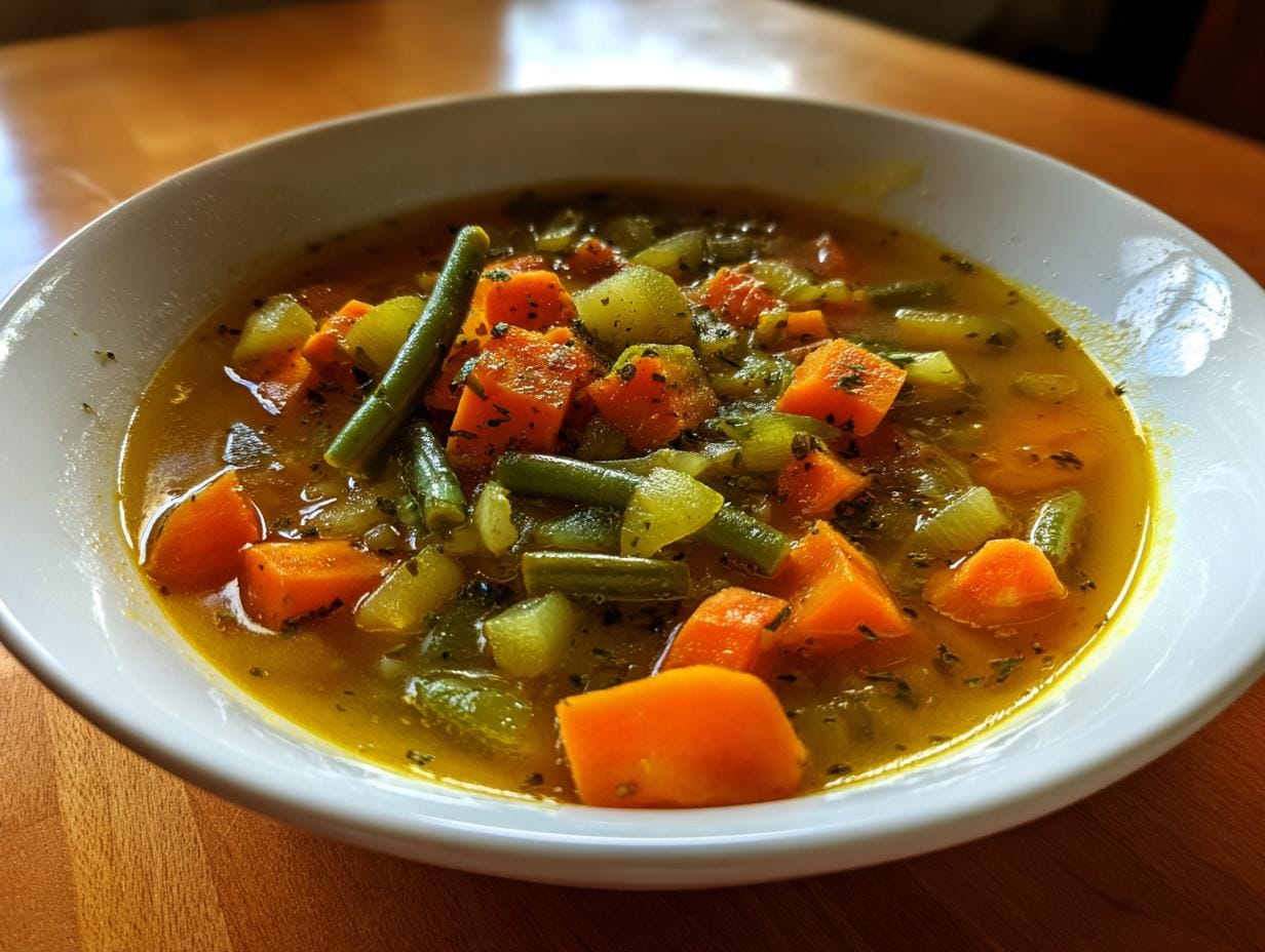 hearty vegetable soup healthy soup dinner