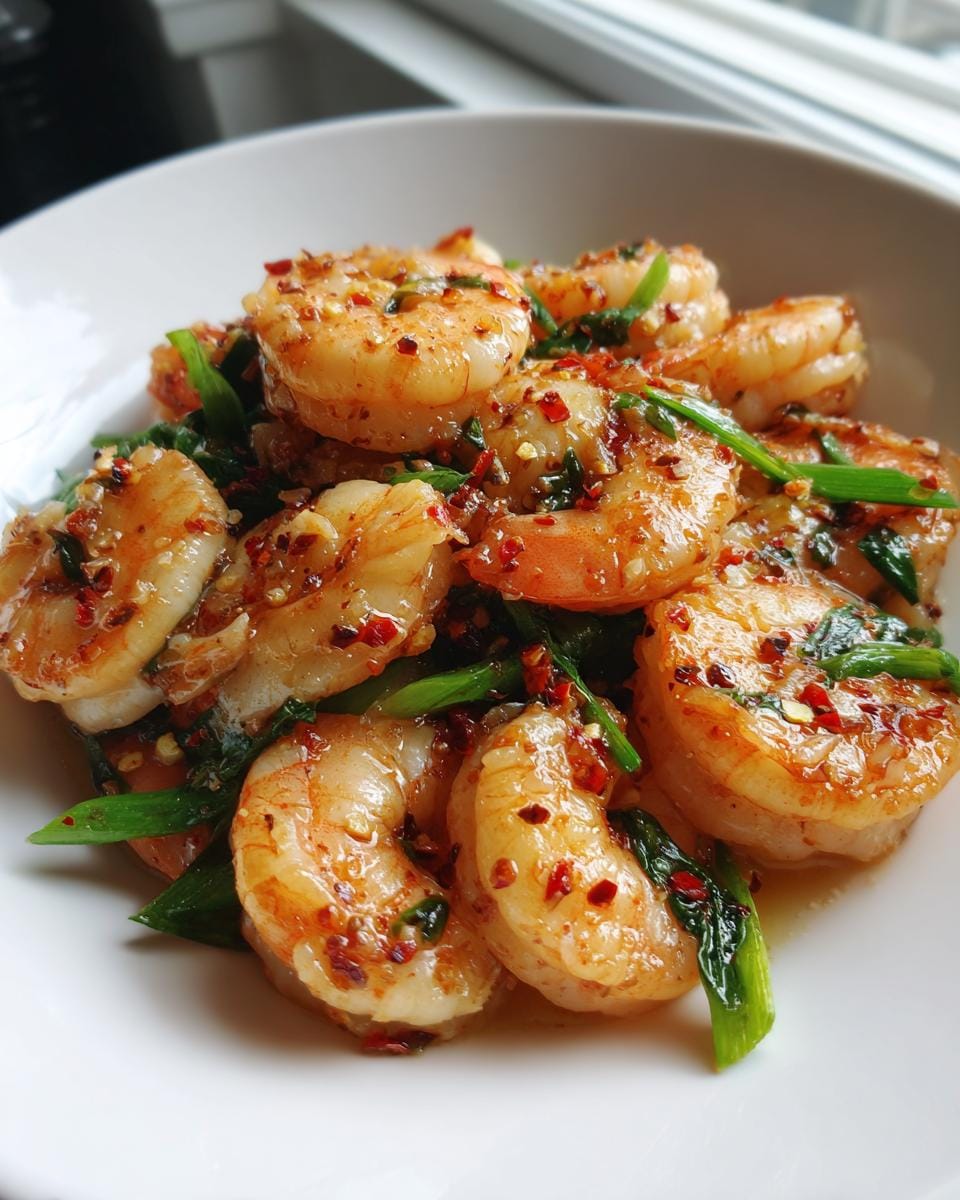 15-Minute Spring Garlic Shrimp Recipe - Irresistible & Easy 1 spicy spring garlic shrimp