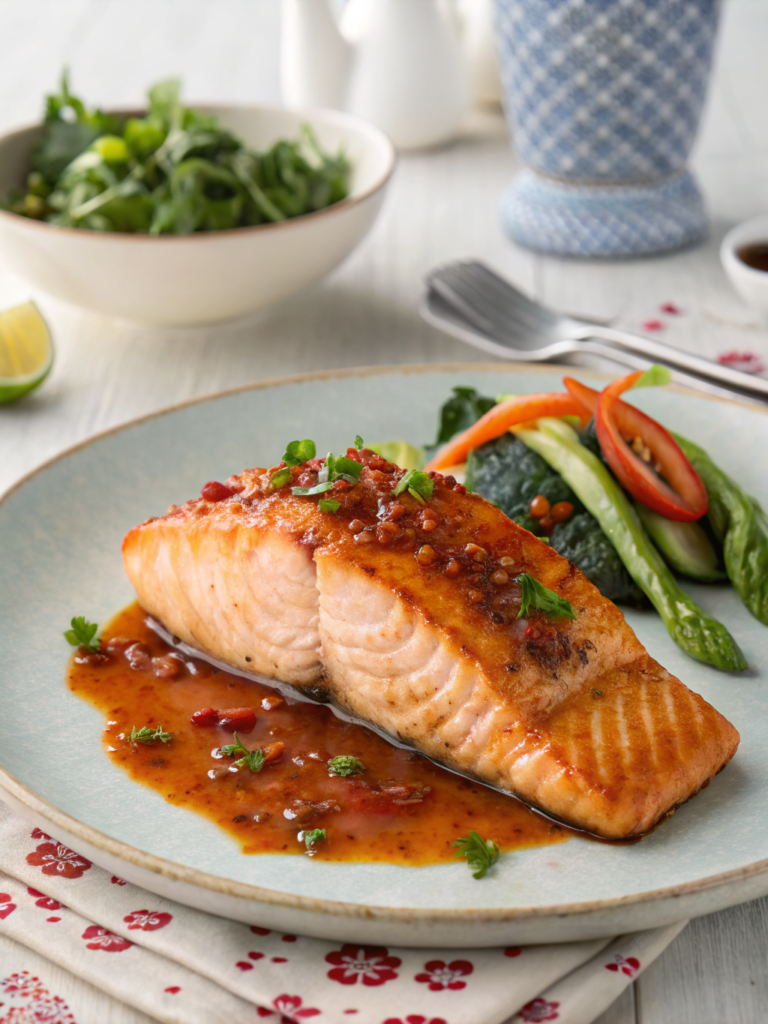 How to Master the Salmon and Sweet Chilli Sauce Recipe in 8 Simple Steps!