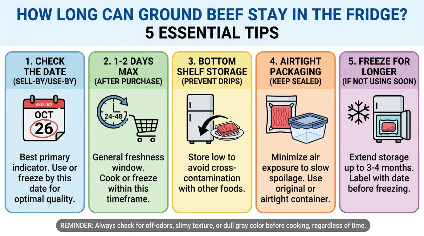 How Long Can Ground Beef Stay in the Fridge? 5 Essential Tips